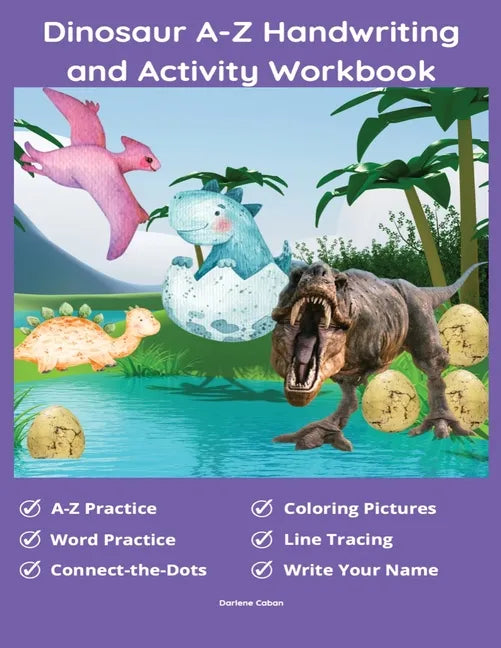 Dinosaur A-Z Handwriting And Activity Workbook - Paperback