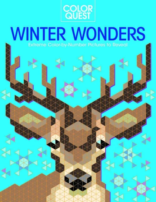 Color Quest: Winter Wonders: Extreme Color-By-Number Pictures to Reveal - Paperback