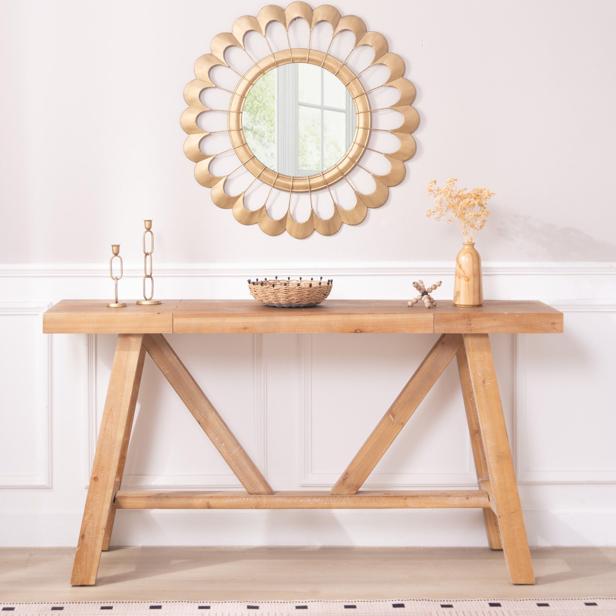 A-Frame Console Table - Natural