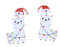 Christmas Alpaca Earrings
