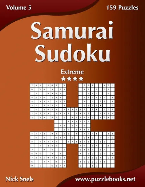 Samurai Sudoku - Extreme - Volume 5 - 159 Puzzles - Paperback