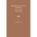 Jefferson County, Georgia, Tax Lists, 1796-1803 - Paperback