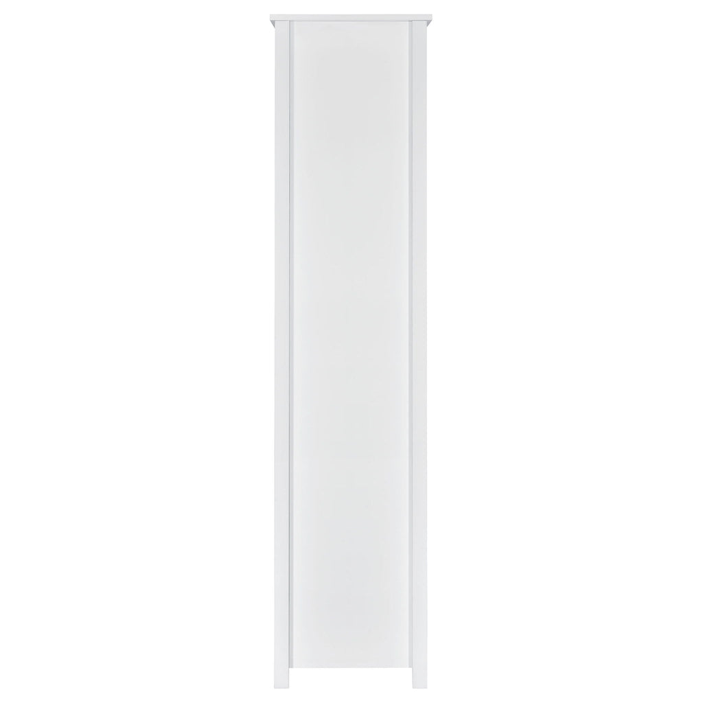 Dylan 68-inch 4-shelf Storage Bookshelf White High Gloss
