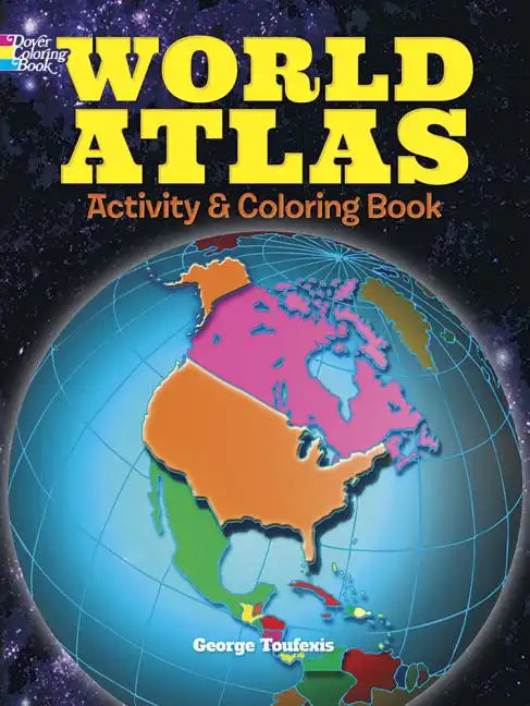 World Atlas Activity and Coloring Book - Hardcover
