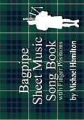 Bagpipe Sheet Music Book With Finger Positions - Paperback