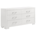 Jessica 6-drawer Dresser Snow White