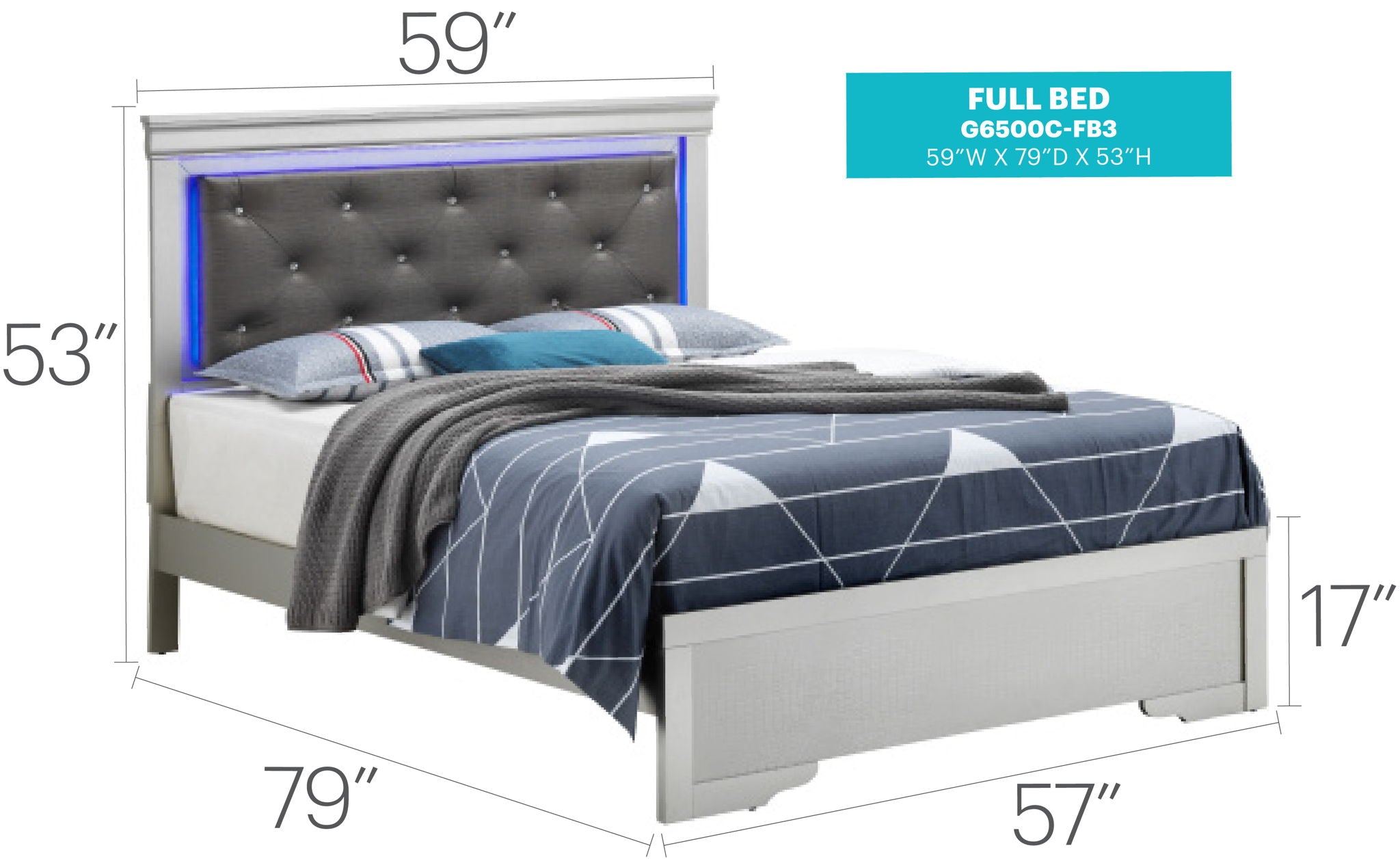 LED Elegant Bed