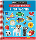 Brain Games - Sticker by Number: First Words (for Kids Ages 3-6): A Kid's Sticker Activity Book with More Than 150 Stickers! - Spiral