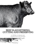 Beef Slaughtering, Cutting and Preserving - Paperback