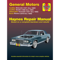 Gm: Cadillac Eldorado 1971-85, Seville 1980-85, Oldsmobile Toronado 1971-85 & Buick Riviera 1979-85 - Paperback