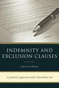 Indemnity and Exclusion Clauses - Paperback