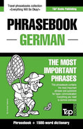 English-German phrasebook and 1500-word dictionary - Paperback