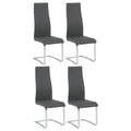 Montclair Upholstered Dining Side Chair Grey (Set of 4)