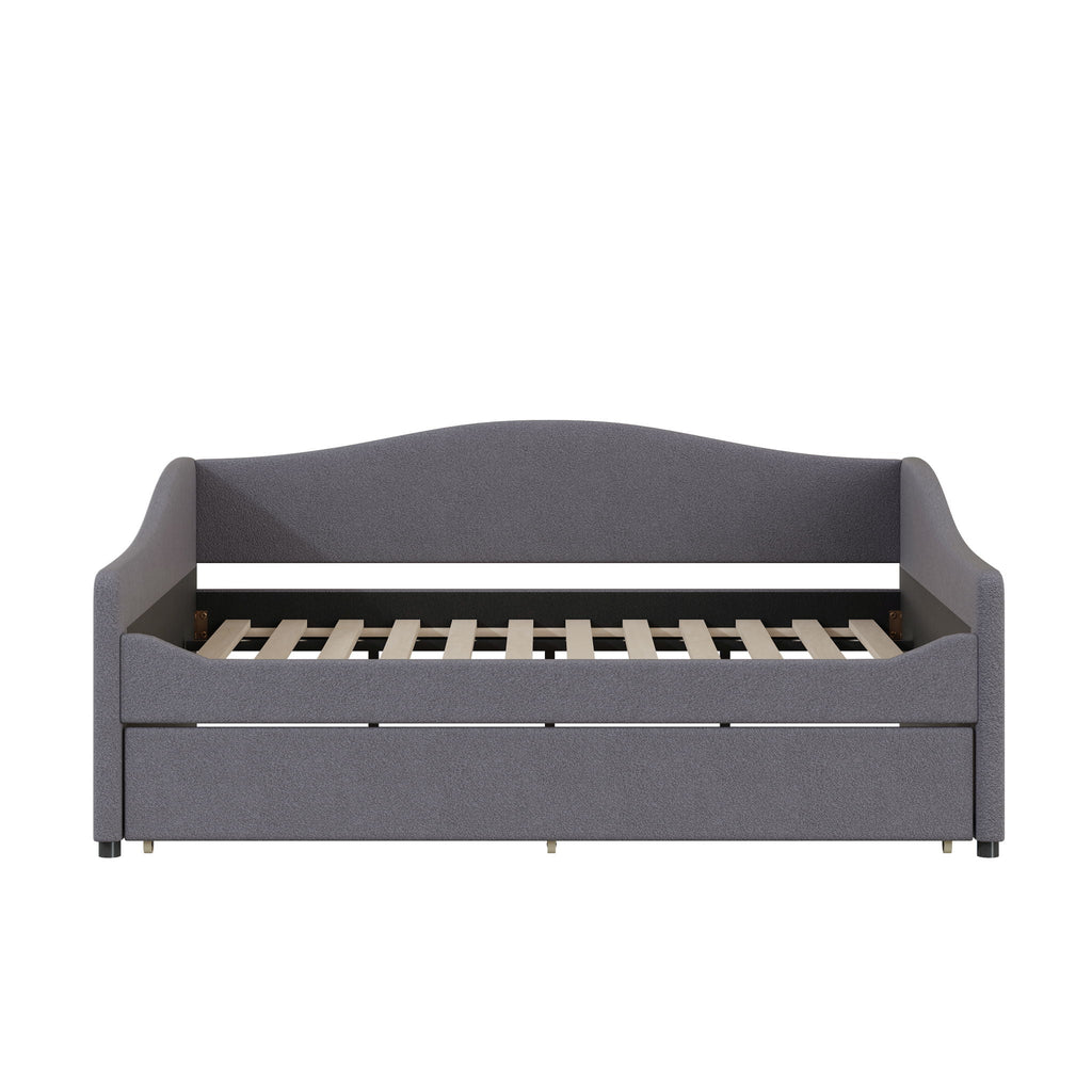 Upholstered Daybed With Light And Trundle