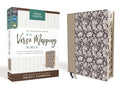 Niv, Verse Mapping Bible, Leathersoft, Navy Floral, Thumb Indexed, Comfort Print: Find Connections in Scripture Using a Unique 5-Step Process - Imitation Leather