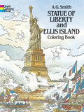 Statue of Liberty and Ellis Island Coloring Book - Paperback