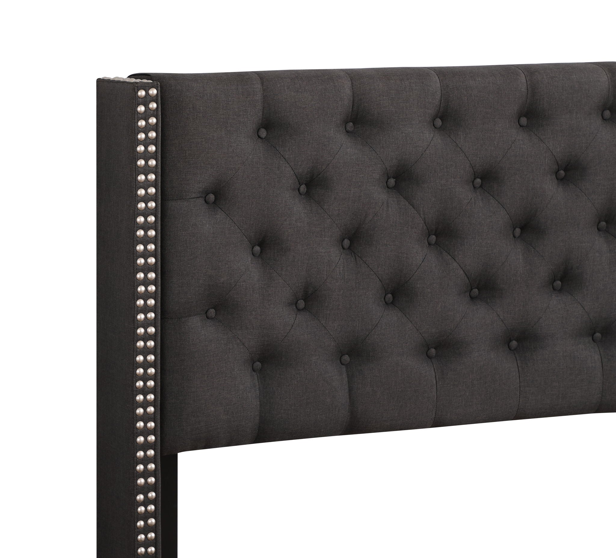 Nailhead Bed Transitional Vibrant