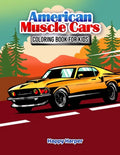 Muscle Cars Coloring Book - Paperback