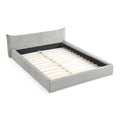 Modern Upholstered Bed Frame With Curved Headboard
