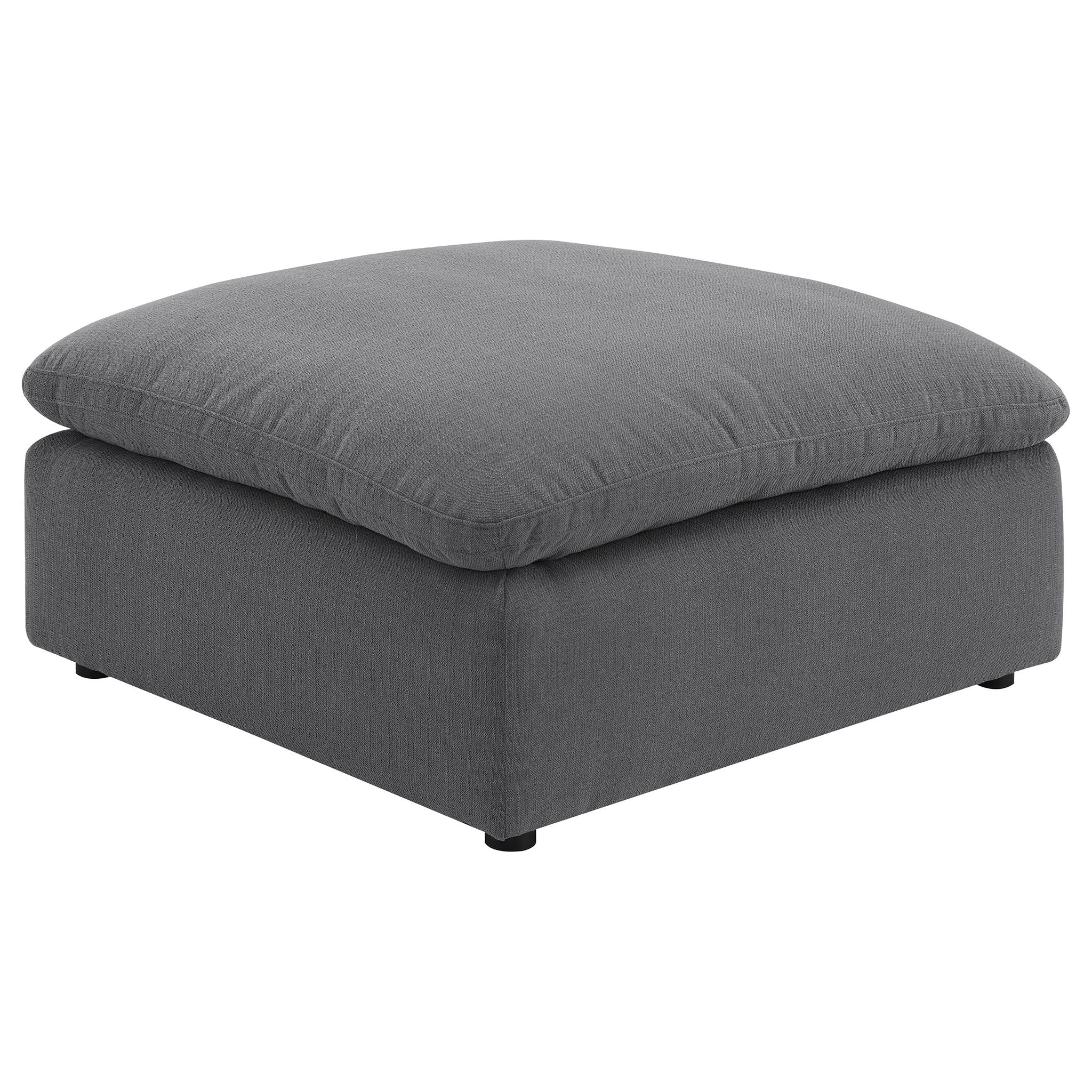 Hobson 4-piece Upholstered Modular Sectional Sofa Charcoal