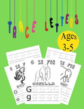 Trace Letters ages 3-5: Alphabet Handwriting Practice workbook for kids, coloring book - Paperback