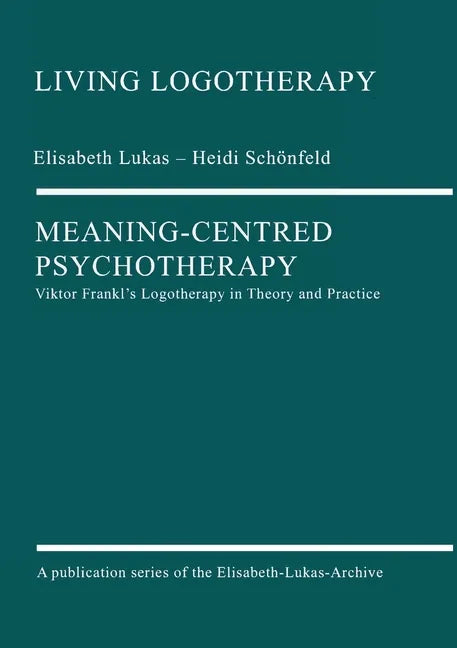 Meaning-Centred Psychotherapy - Paperback