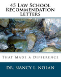 45 Law School Recommendation Letters That Made a Difference - Paperback