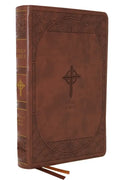 Nabre, New American Bible, Revised Edition, Catholic Bible, Large Print Edition, Leathersoft, Brown, Thumb Indexed, Comfort Print: Holy Bible - Imitation Leather