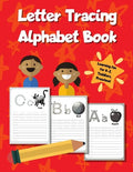 Letter Tracing Alphabet Book: ABC Learning Workbook for Kids - Toddlers, Preschool, K-2 - Red - Paperback