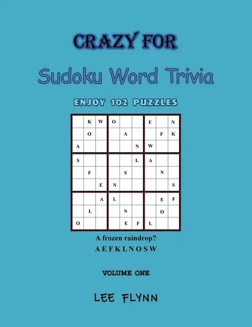 Crazy For Sudoku Word Trivia: Volume One - Paperback