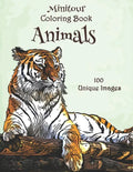 Minitour Coloring Book, Animals: 100 Unique Images - Paperback