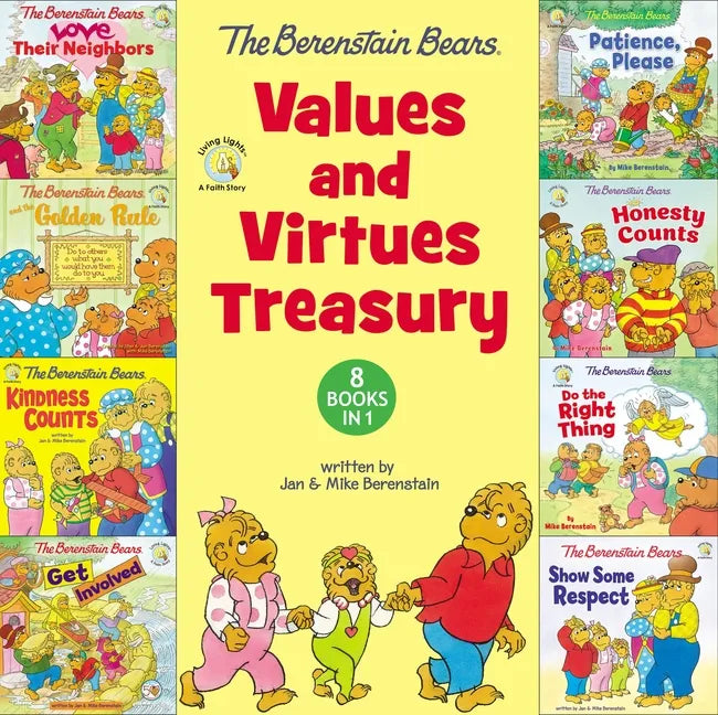 The Berenstain Bears Values and Virtues Treasury: 8 Books in 1 - Hardcover