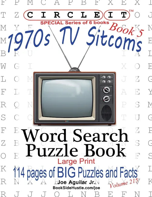 Circle It, 1970s Sitcoms Facts, Book 5, Word Search, Puzzle Book - Paperback
