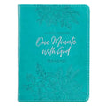 One-Minute with God for Women 365 Daily Devotions for Refreshment and Encouragement Teal Faux Leather Flexcover Gift Book Devotional W/Ribbon Marker - Leather