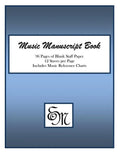 Music Manuscript Book (Blue): 96 Pages; 12 Staves; Includes Music Reference Charts - Paperback