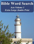 Bible Word Search Acts Volume 3: King James Version Extra Large Jumbo Print - Paperback