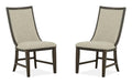 Westley Falls - Upholstered Host Side Chair (Set of 2) - Graphite