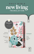 NLT Compact Zipper Bible, Filament Enabled (Cloth, Floral Garden, Red Letter) - Paperback