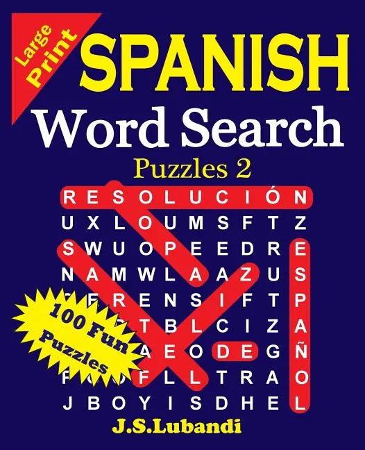 Large Print Spanish Word Search Puzzles 2 - Paperback