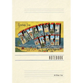 Vintage Lined Notebook Greetings from Savannah Beach - Paperback