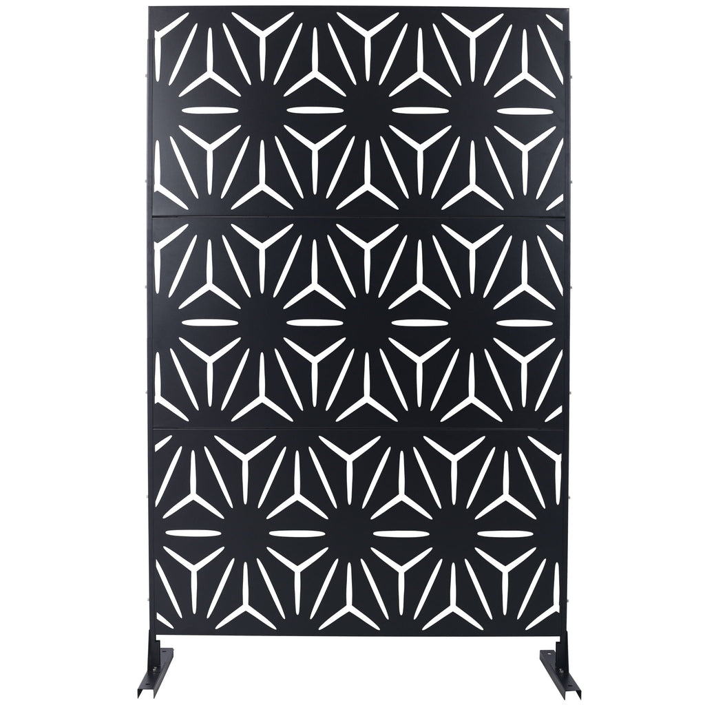 Outdoor & Indoor Metal Privacy Screen, Freestanding Decorative Panels