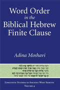Word Order in the Biblical Hebrew Finite Clause - Paperback