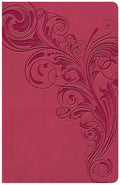 KJV Large Print Personal Size Reference Bible, Pink Leathertouch Indexed - Imitation Leather