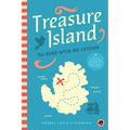 Treasure Island: The Read-With-Me Edition: The Unabridged Story in 20-Minute Reading Sections with Comprehension Questions, Discussion Prompts, Defini - Paperback
