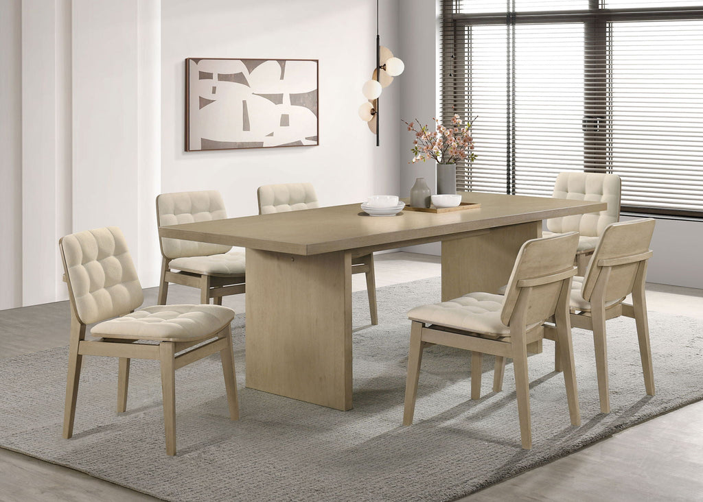 Decker 82-inch Rectangular Wood Dining Table Natural Oak