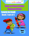 Hands-on Phonic Activities Montessori Method: Learn to Read Book 2 - Paperback