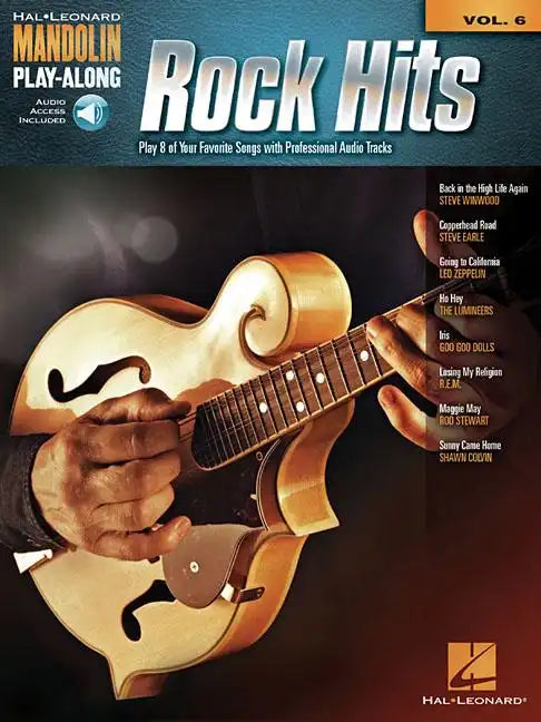 Rock Hits: Mandolin Play-Along Volume 6 - Paperback