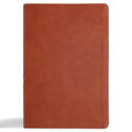 CSB Giant Print Reference Bible, Digital Study Edition, Burnt Sienna Leathertouch, Indexed - Imitation Leather