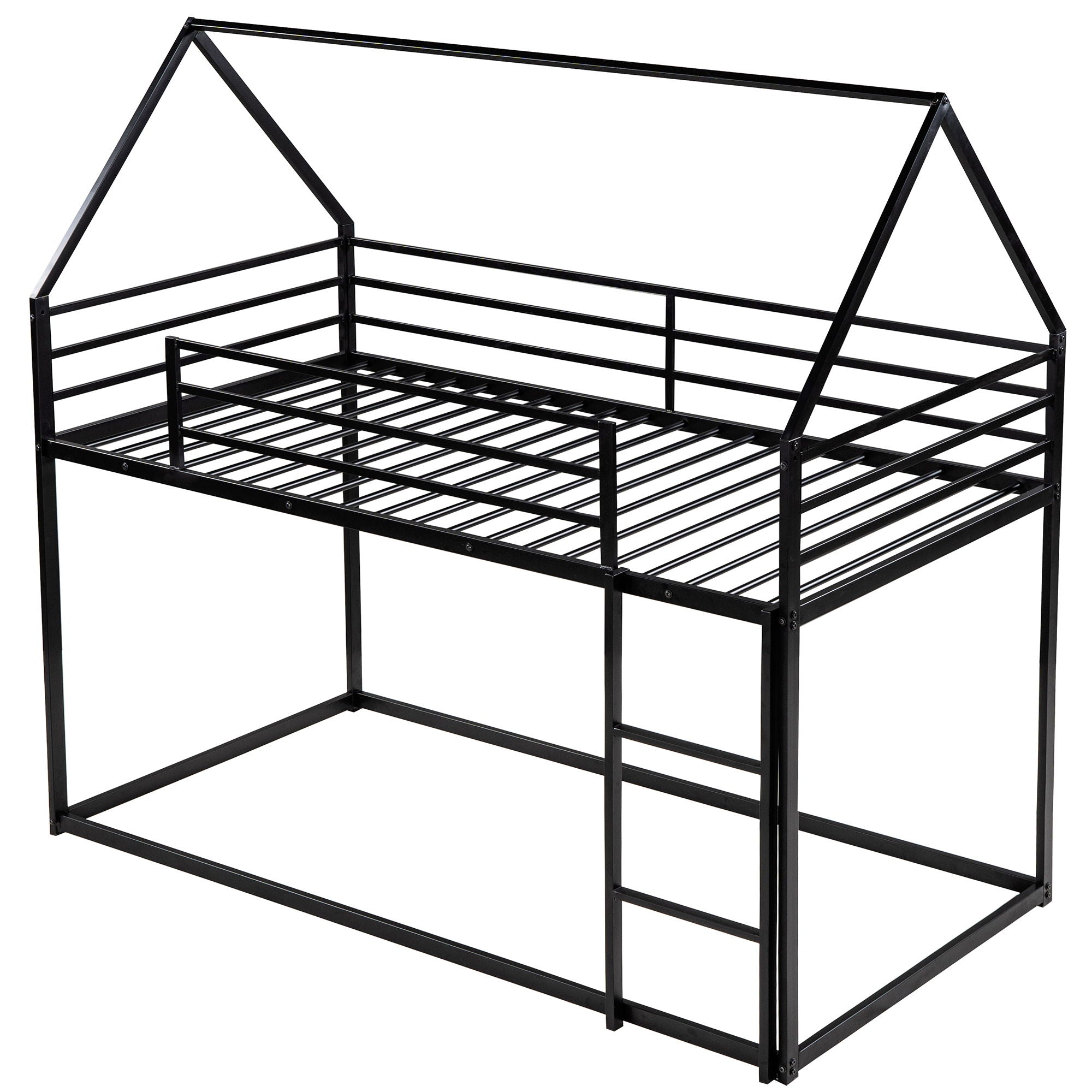 House Bunk Bed With Built In Ladder