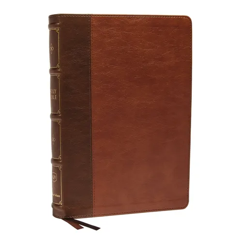 KJV Holy Bible: Large Print Verse-By-Verse with Cross References, Brown Leathersoft, Comfort Print: King James Version (MacLaren Series) - Imitation Leather